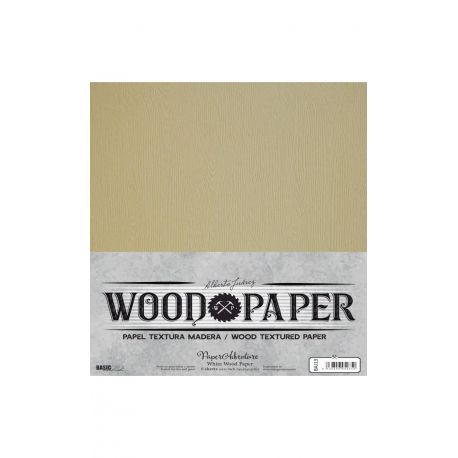 Wood White Paper by Alberto Juárez 30,5x30,5 250 grs. (6u. pack)