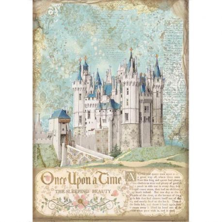 Papel de arroz Alta calidad A4 "Sleeping Beauty - Castillo"