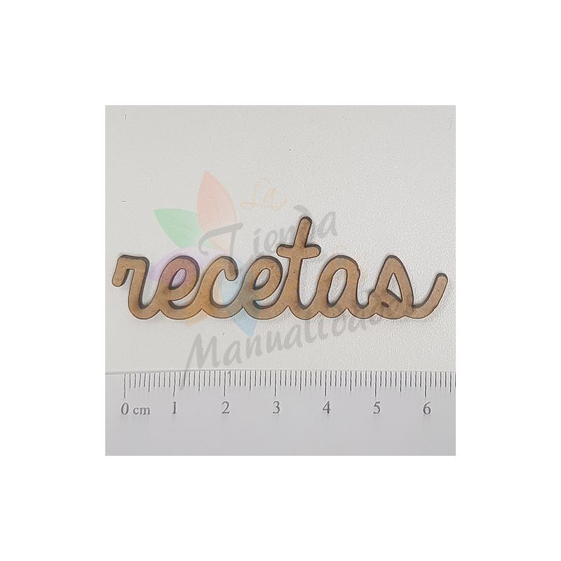 RECETAS (V2) - FRASES EN FORMA DE SILUETA DM - La Tienda de las Manualidades