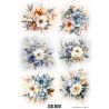 Winter Flowers - Papel de arroz A4 - Sinlogos