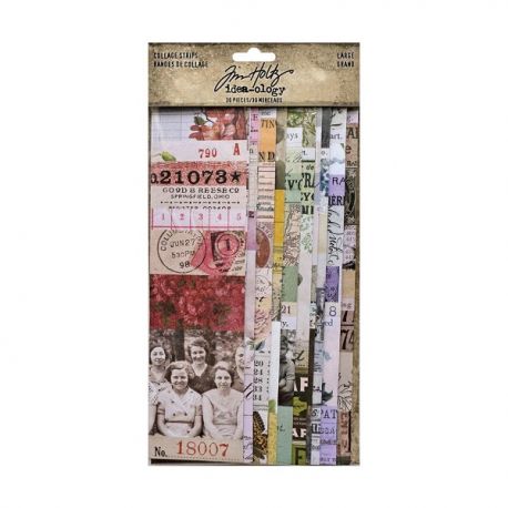 Tim Holtz® Ideaology: Collage Strips Large - La Tienda de las Manualidades