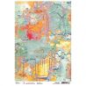 Papel de Arroz A4 Ciao Bella - CORAL REEF - Coastal Corrosion