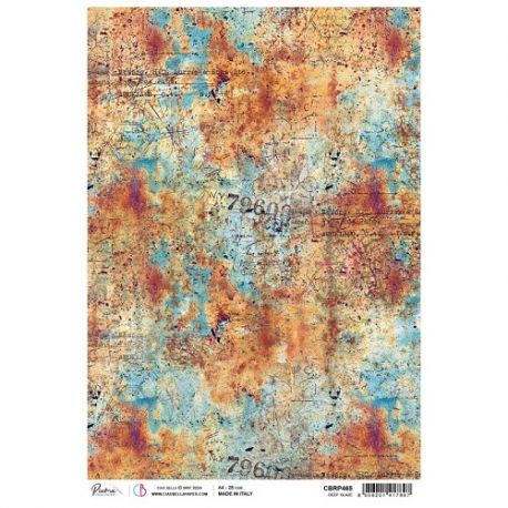 Papel de Arroz A4 Ciao Bella - CORAL REEF - Deep Glaze