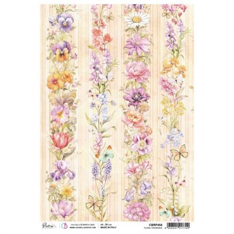 Papel de Arroz A4 Ciao Bella - FLOWER SHOP - Floral Fragance