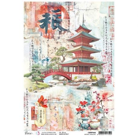 Papel de Arroz A4 Ciao Bella - LAND OF THE RISING SUN - Imperial Landscape