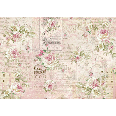 Lamina de seda 50x70 -  La Tiendita Shabby chic