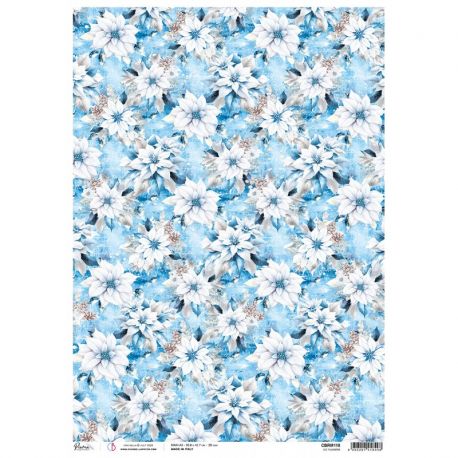 Papel de Arroz A3 Ciao Bella - Ice Flowers