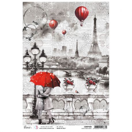 Papel de Arroz A4 Ciao Bella - White Magic Paris