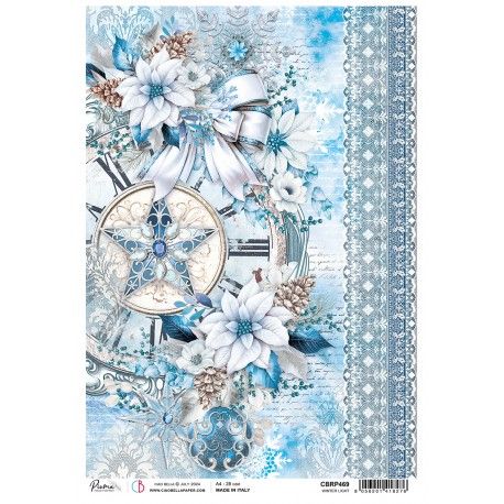 Papel de Arroz A4 Ciao Bella - Winter Light