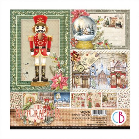 Set 12 papeles 8x8" Ciao Bella "THE NUTCRACKER"