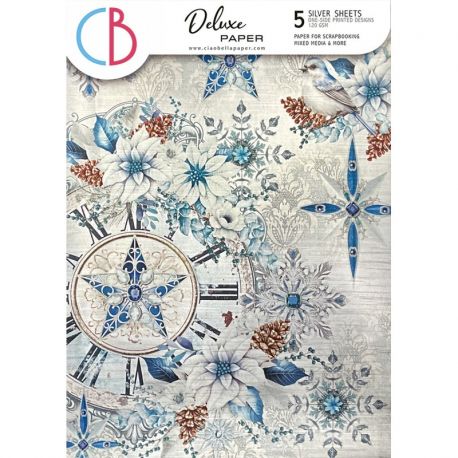 Deluxe Paper Silver  ELEGANCE OF BLUE A4