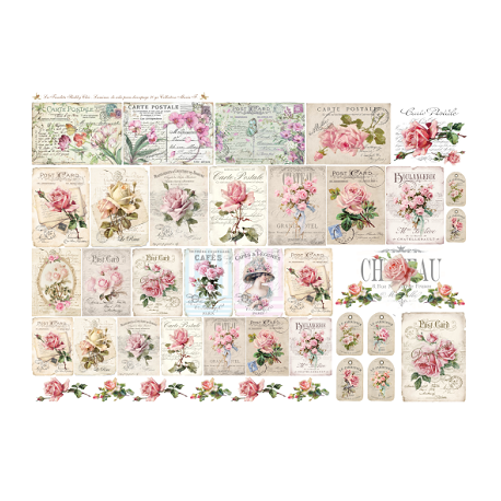 Lamina de seda 50x70 -  La Tiendita Shabby chic