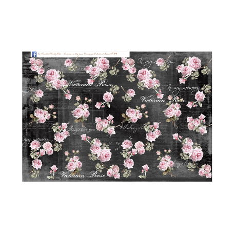 Lamina de seda 50x70 -  La Tiendita Shabby chic