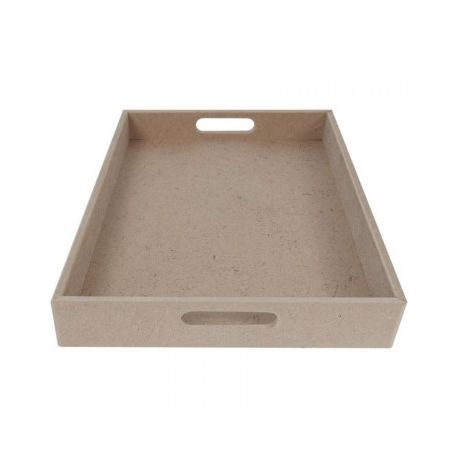 BANDEJA MDF RECTA CON ASAS 30x30x5cm