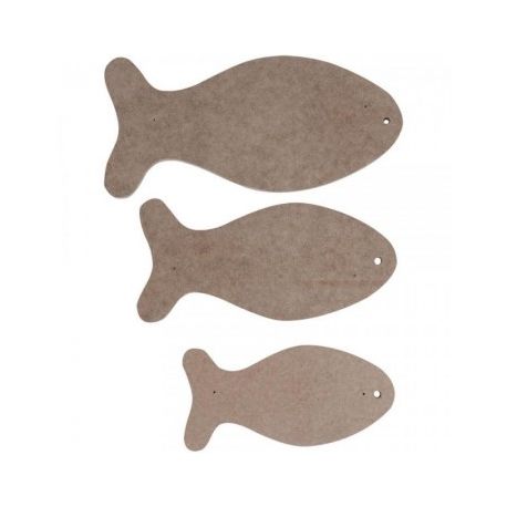 SET 3 SILUETAS PECES MDF 19x9, 16x7 y 13x6cm