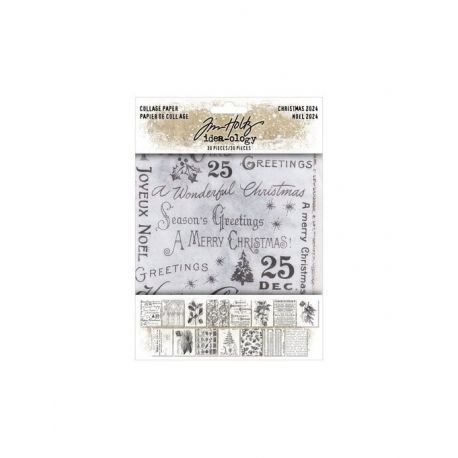 Tim Holtz® Ideaology: Collage Paper Christmas