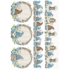 Lamina de seda 50x70 -  La Tiendita Shabby chic