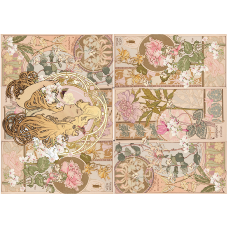 Lamina de seda 50x70 -  La Tiendita Shabby chic