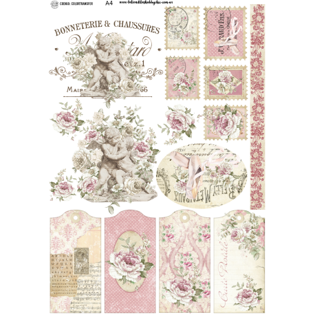 DECO TRANSFER A4 - Tiendita Shabby Chic