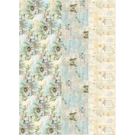 Lamina de seda 50x70 -  La Tiendita Shabby chic