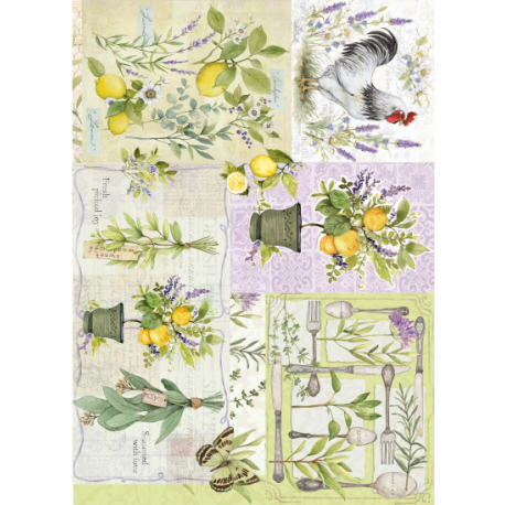 Lamina de seda 50x70 -  La Tiendita Shabby chic