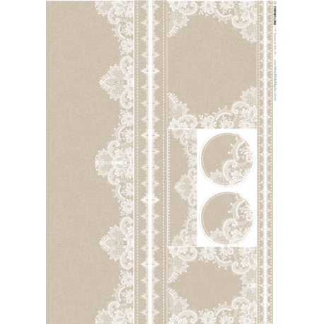 Lamina de seda 50x70 -  La Tiendita Shabby chic