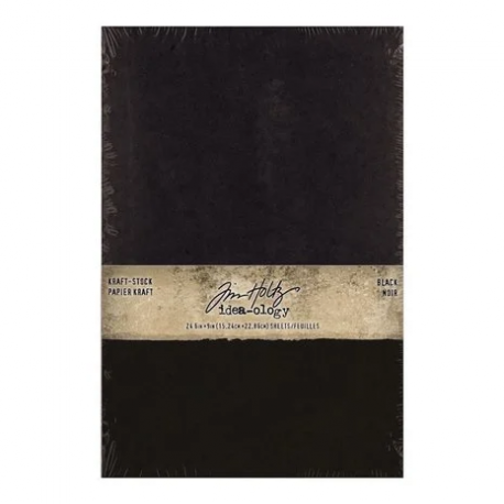 Tim Holtz® Ideaology: Kraft-Stock BLACK 24pcs.