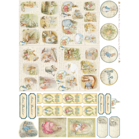 Lamina de seda 50x70 -  La Tiendita Shabby chic