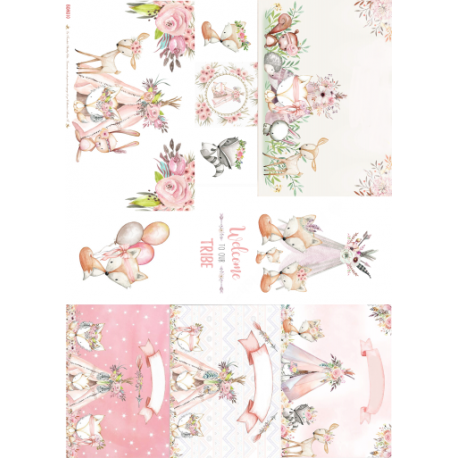 Lamina de seda 50x70 -  La Tiendita Shabby chic