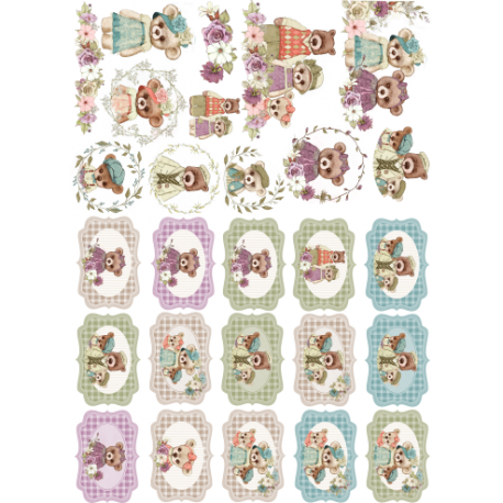 Lamina de seda 50x70 -  La Tiendita Shabby chic