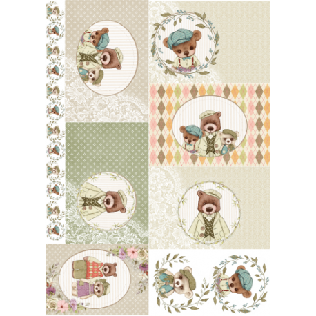 Lamina de seda 50x70 -  La Tiendita Shabby chic