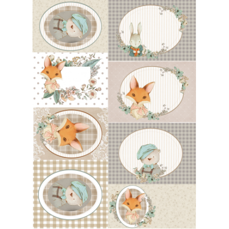 Lamina de seda 50x70 -  La Tiendita Shabby chic