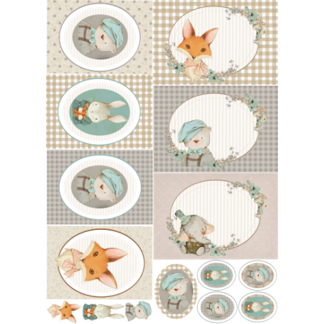 Lamina de seda 50x70 -  La Tiendita Shabby chic