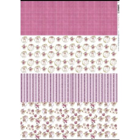 Lamina de seda 50x70 -  La Tiendita Shabby chic