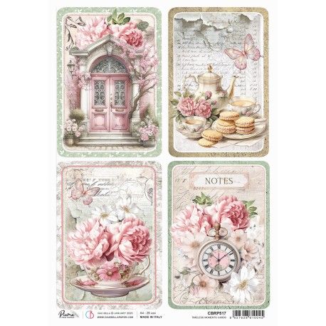 Papel de Arroz A4 Ciao Bella - Timeless Moments Cards