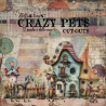 BELLALUNA "CRAZY PETS" RECORTABLES 12 PAPELES 8"X8"