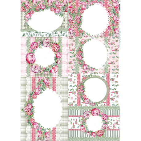 Lamina de seda 50x70 -  La Tiendita Shabby chic