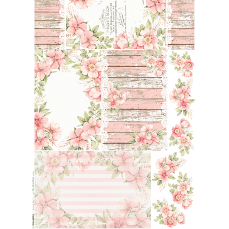 Lamina de seda 50x70 -  La Tiendita Shabby chic