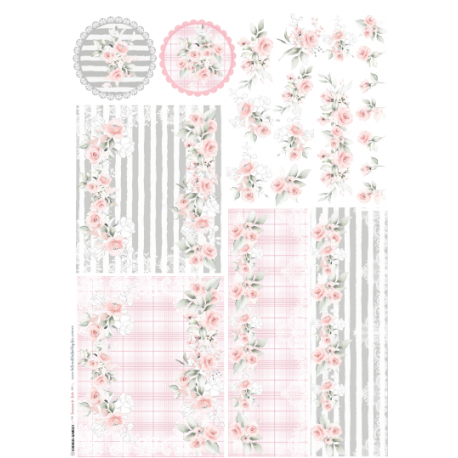 Lamina de seda 50x70 -  La Tiendita Shabby chic