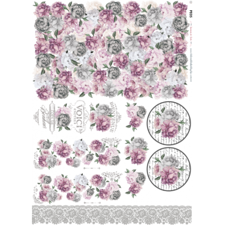 Lamina de seda 50x70 -  La Tiendita Shabby chic