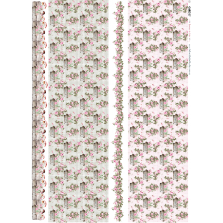 Lamina de seda 50x70 -  La Tiendita Shabby chic