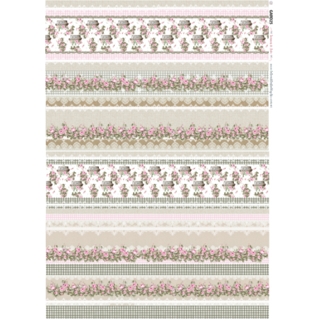 Lamina de seda 50x70 -  La Tiendita Shabby chic