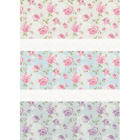 Lamina de seda 50x70 -  La Tiendita Shabby chic