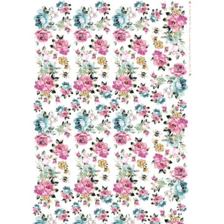 Lamina de seda 50x70 -  La Tiendita Shabby chic