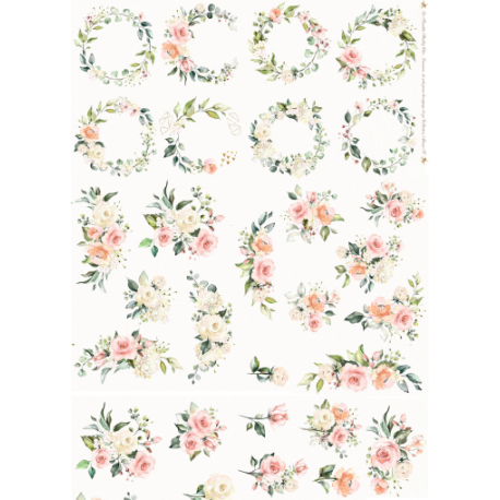 Lamina de seda 50x70 -  La Tiendita Shabby chic