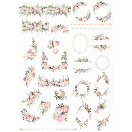 Lamina de seda 50x70 -  La Tiendita Shabby chic