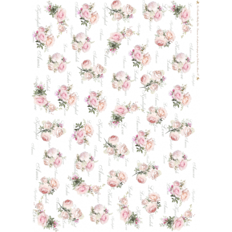 Lamina de seda 50x70 -  La Tiendita Shabby chic