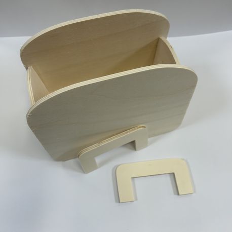 BOLSO DE MADERA 25x14x20cm