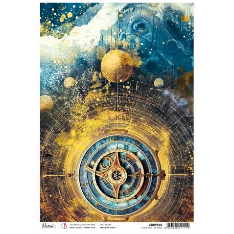 Papel de Arroz A4 Ciao Bella - SHOOT FOR THE MOON