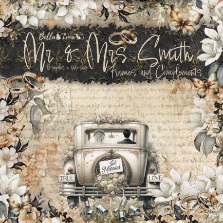 BELLALUNA "MR & MRS SMITH" MARCOS Y COMPLEMENTOS 12X12"